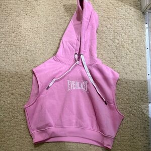 Cropped workout hoody